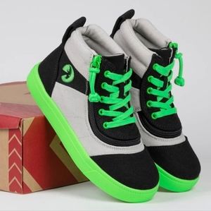 NEW!! Black/Green BILLY Street Short Wrap High Tops